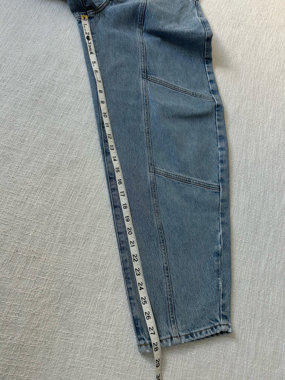 Agolde Mara High-Rise Barrel-Leg Light Wash Jeans Size 27 Curved Baggy Relaxed - Picture 13 of 16
